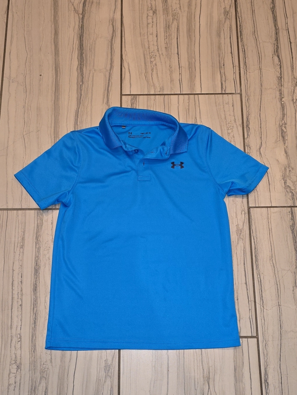 Boys Under Armour Bright Blue Polo Shirt